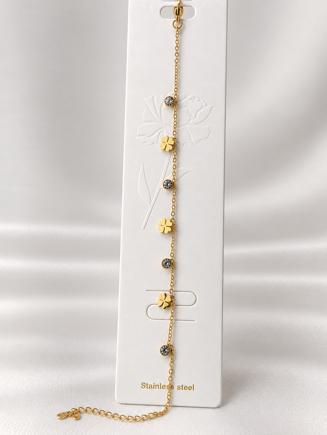 Floral charms bracelet