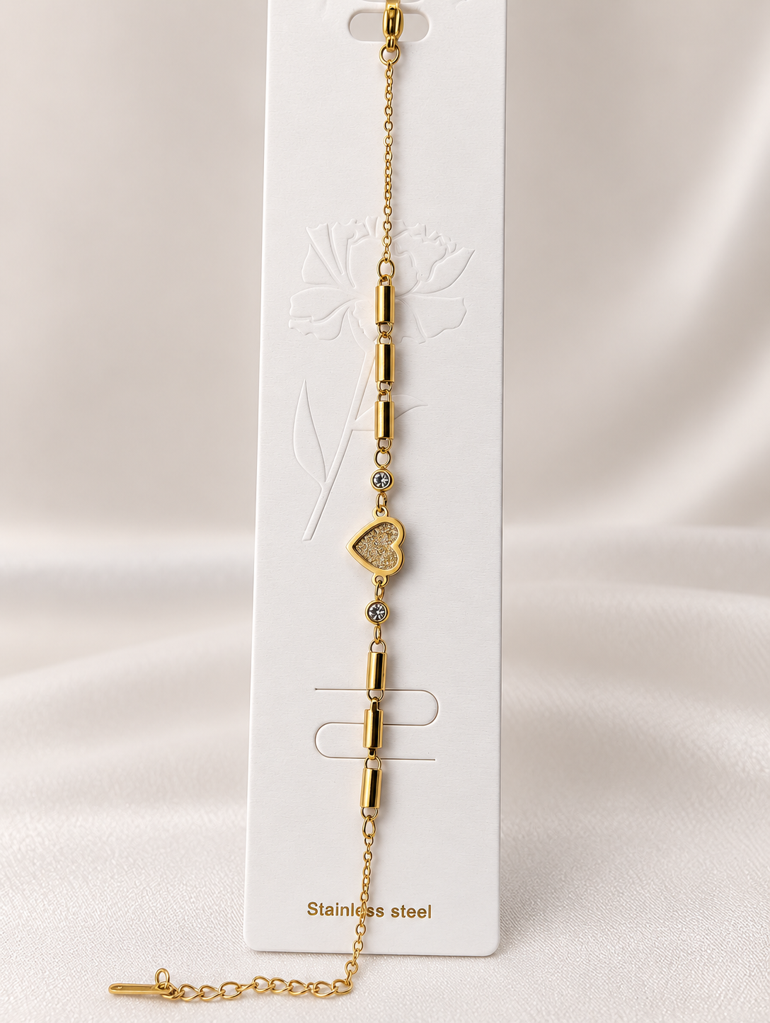 Heart chain bracelet