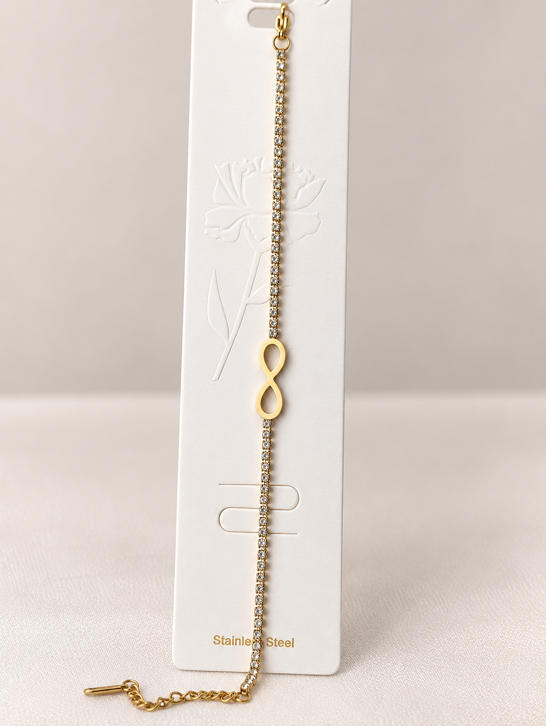 Infinity chain bracelet