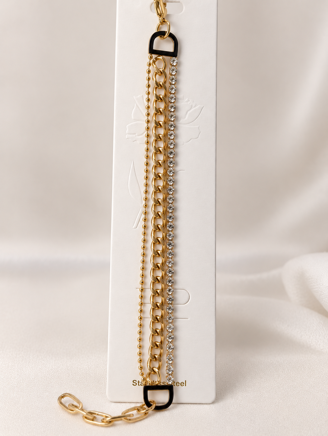 Three layers bracelet