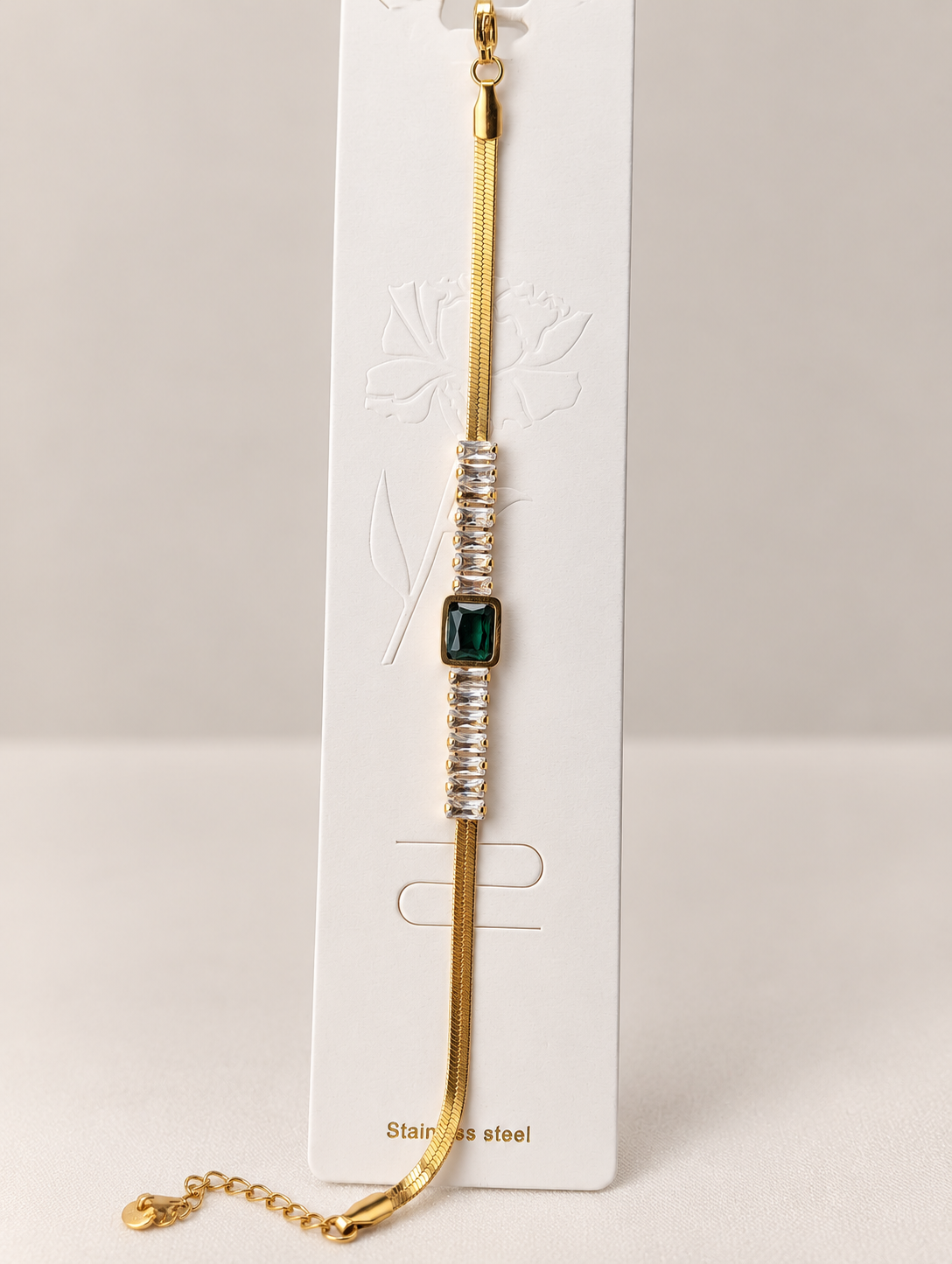 Green stone bracelet