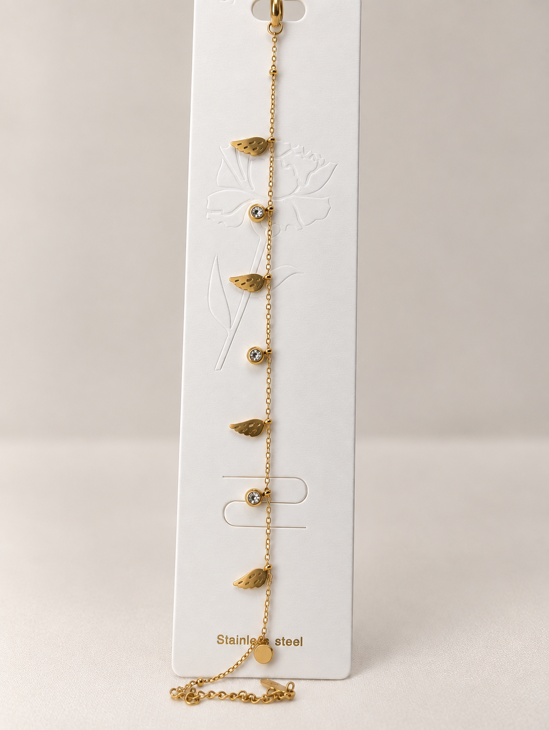 Leaf charms bracelet