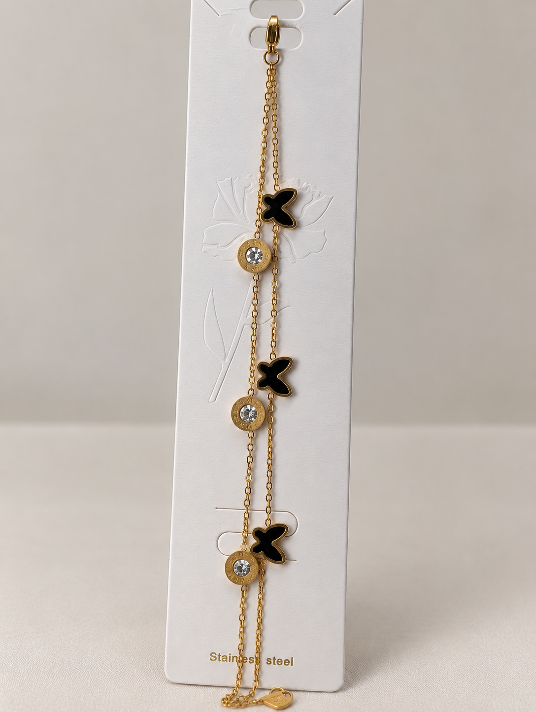 2-layer butterfly bracelet