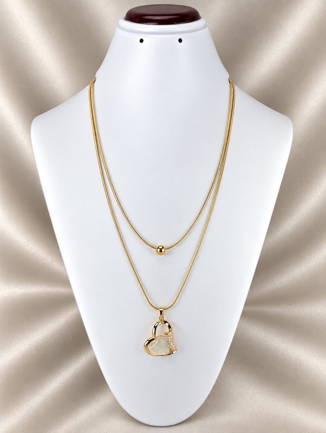 Double layer neck chain