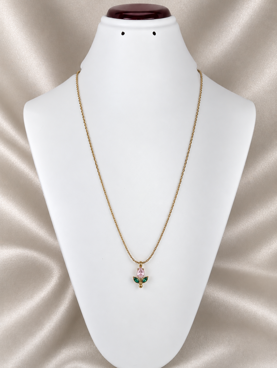 Small tulip chain pendant