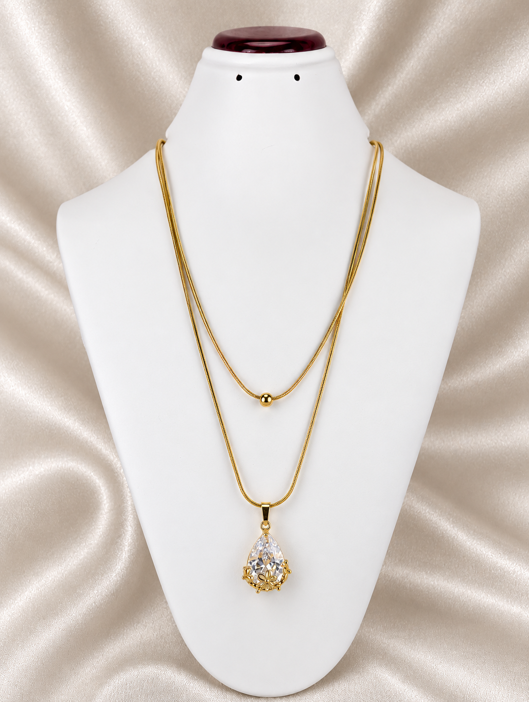 Double layer neck chain