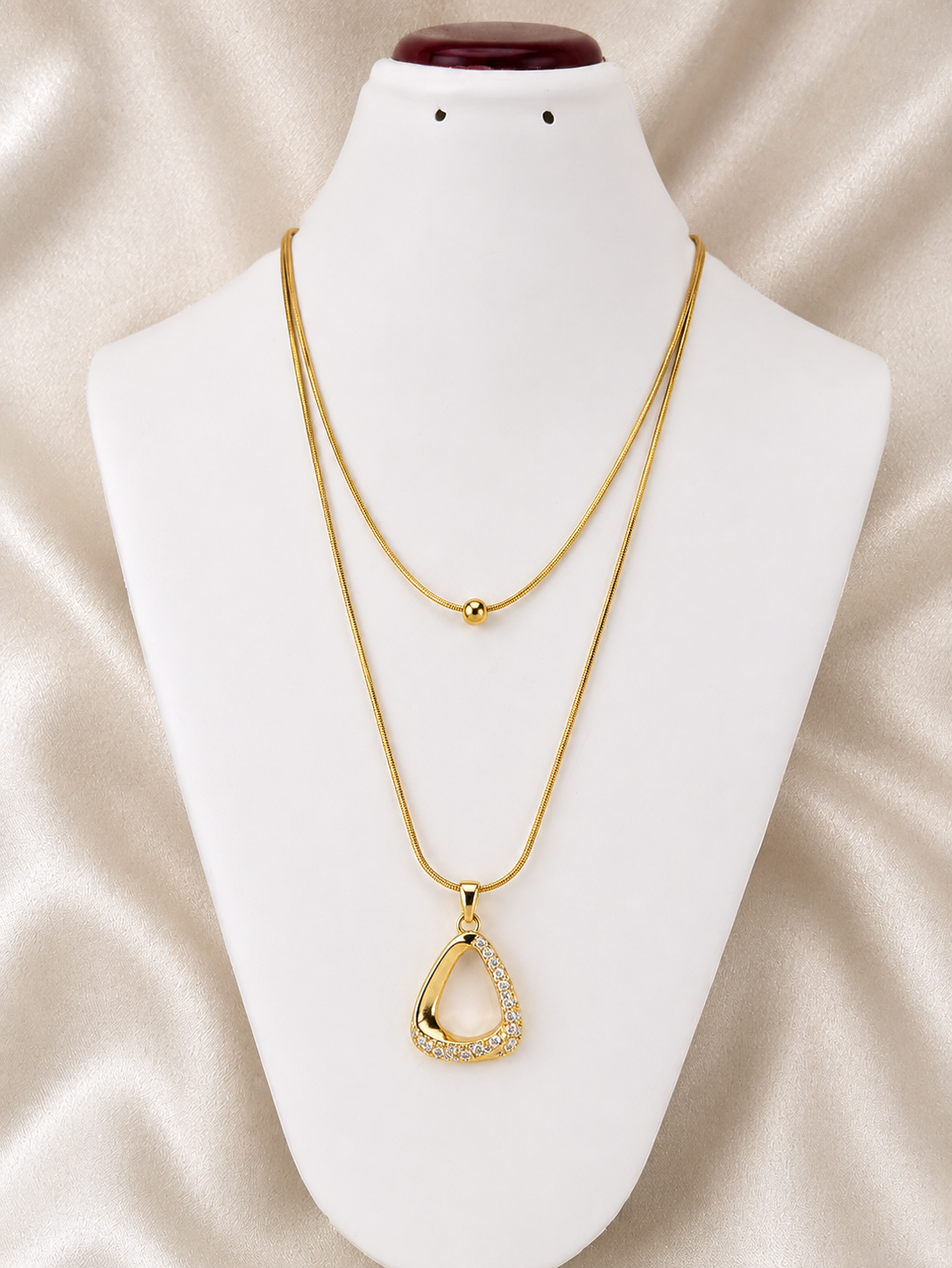 Double layer neck chain