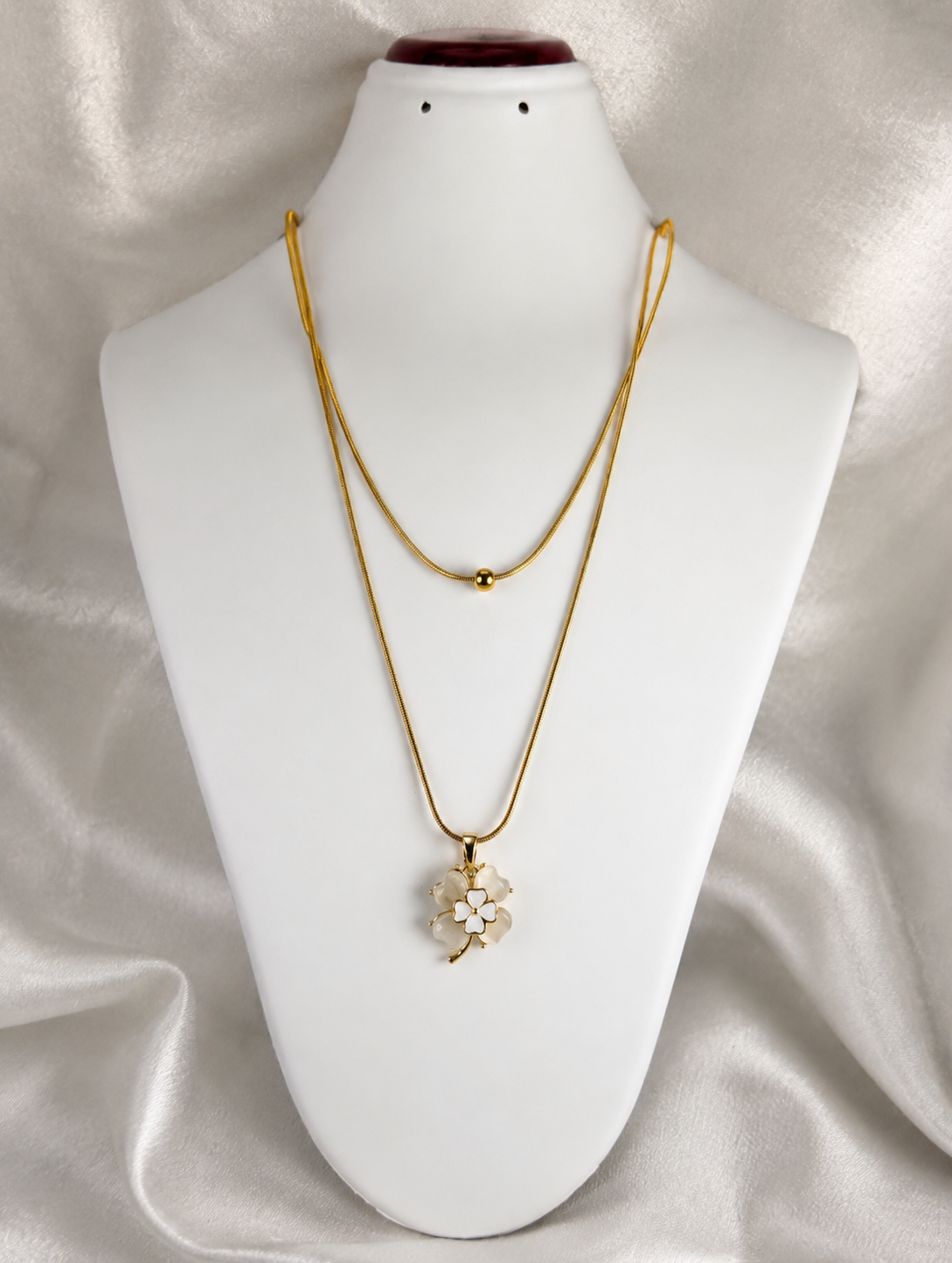 Double layer neck chain