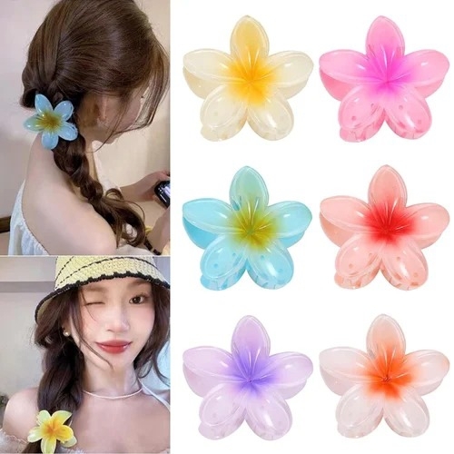 Flower hair clutchers ( pack of 6 )